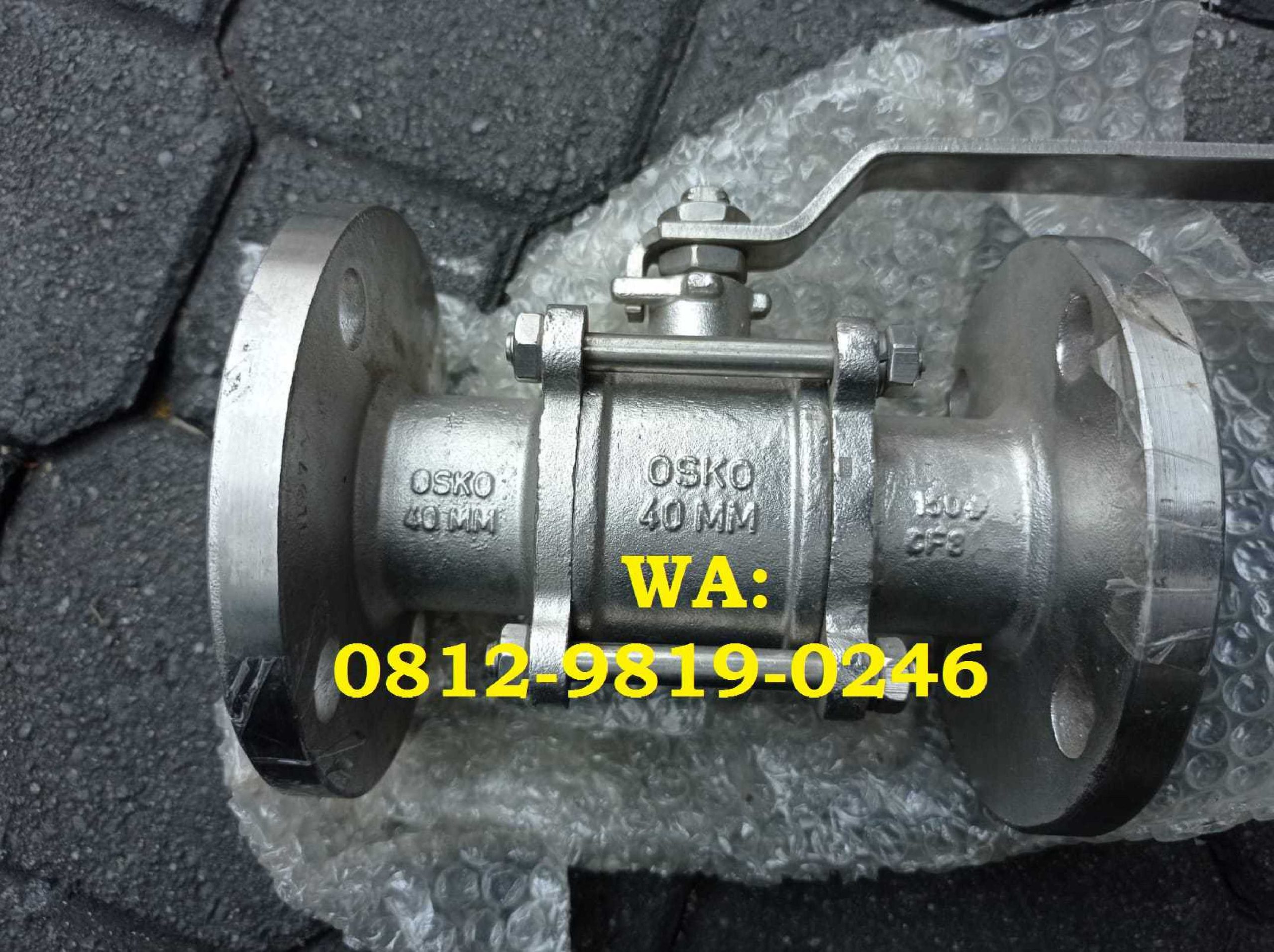 Ballvalve 1-1/2' inc ansi type flange ss304